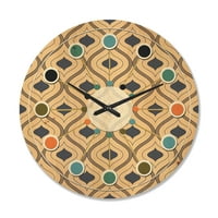 Дизайнарт' декоративен ретро дизайн седми век Модерен дървен стенен часовник