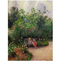 Запазена марка изобразително изкуство градина в Ермитажа, Понтоаз, 1877 изкуство от Камий Писаро