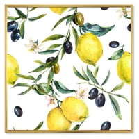Дизайнарт маслинови и лимонови клонки