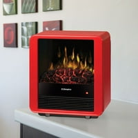 Дъмпъл ДМЦС13Р свободностоящ мини куб електрическа камина печка-червена