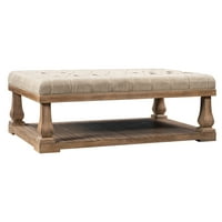 Тапицирана пейка за съхранение с дървен рафт, пейка за легло с подплатена седалка, холна масичка,крайна маса,