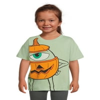 Чудовищата Инк. Малко момиче Хелоуин Графичен тениска, размери 12м-5т