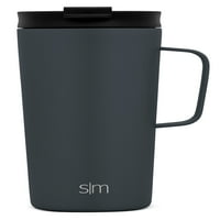 Проста модерна 18озова чаша за кафе-Чаша за пътуване за мъже и жени вакуумно изолирана колба за къмпинг чай