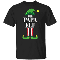 Графика Америка празничен празник Коледа Папа елф Мъжка графична тениска