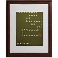 Търговска марка 'Хензел и Гретел' матирано изкуство в рамка от Крисчън Джаксън