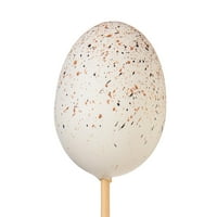 Начин да отпразнуваме Великденското яйце Декоративно пъстра кирка, Бяло, 10