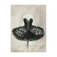 Търговска марка: Черна балетна рокля и платно изкуство от Итън Харпър