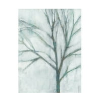Дженифър Голдбергер 'дърво с бяло небе и' платно изкуство
