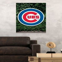 Чикаго Къбс-Плакат С Лого, 22.375 34