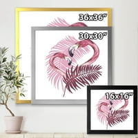 Дизайнарт Розово Фламинго В Тропическо Лято