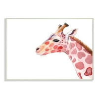 Ступел Индъстрис спокоен жираф портрет червено кафяво сафари животно, 19, проектиран от Алисия Лудвиг