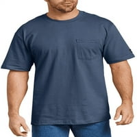 Истинска мъжка и голяма мъжка тениска с къс ръкав тежък джоб, пакет