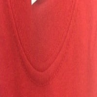 Гилдан Възрастни Памучна Тениска С Къс Ръкав Червен Екипаж, 1-Пакет, Среден