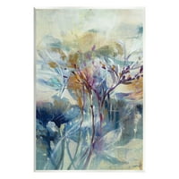 Ступел индустрии цъфтят флорални цветове слоести ботанически очертания живопис Живопис без рамка изкуство печат стена изкуство, дизайн от К. Нари