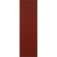 Екена Милуърк 12 в 74 з вярно Фит ПВЦ диагонална ламела модерен стил фиксирани монтажни щори, червен пипер