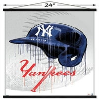 Ню Йорк Янкис-стенен плакат за каска с магнитна рамка, 22.375 34