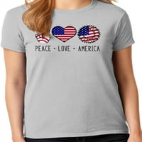 Графика Америка патриотична колекция женски тениски за Деня на независимостта 4 юли