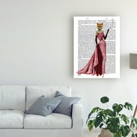 Търговска марка изящно изкуство 'блясък Фо в розово' платно изкуство от фаб фънки