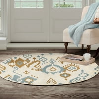 Кръгла площ килим, крак петно устойчиви кръг килим с различни дизайни от Съмърсет Начало –