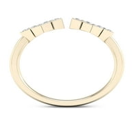 Имперски 1 5кт ТДВ диамантен 10к жълт златен моден пръстен