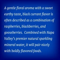 Кристален Гейзер искряща натурална минерална вода, органичен черен текущ вкус, 16.9 унция бутилки за домашни