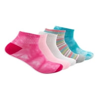 Бетси Джонсън Дамски печатни четвърт Чорапи, ниско изрязани шарени глезенни Чорапи, пакет