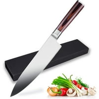 Нож за готвач，прецизно ковано високо въглеродна неръждаема стомана немски нож за готвач, Черен