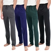 Мъжки памучни панталони за сън, размери с-3КСЛ, Мъжки пижами