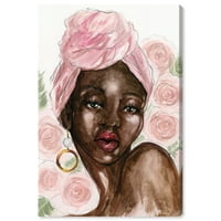 Уинууд студио Мода и глем Пано платно принтове' градинско парти ' портрети-розово, кафяво