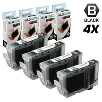 Канон съвместим КЛИ8БК комплект черни стандартни касети включва: черен 0620в002