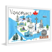 Зима във Ванкувър рамка живопис печат