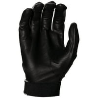 Франклин спорт МЛБ про зарядно вата ръкавици-Черно сиво-възрастен голям