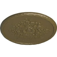 Екена Милуърк 1 2 од 1 4 П Антъни Жънд таван медальон, Ръчно рисувана Мисисипи кал