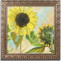 Търговска марка изобразително изкуство слънце и платно изкуство по цвят Пекарна, злато украсена рамка