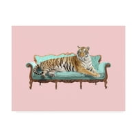 Изобразително изкуство 'мързелив Тигър' платно изкуство от Робърт Фарка