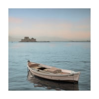 Търговска марка изобразително изкуство 'средиземноморска лодка 1' платно изкуство от Алън Блаустей