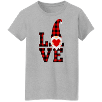 Графика Америка карирана Ден на Свети Валентин празник любов Дамски Графичен тениска колекция